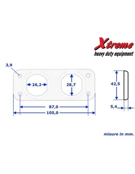 Dvojni okvir za vgradnjo vtičnic
