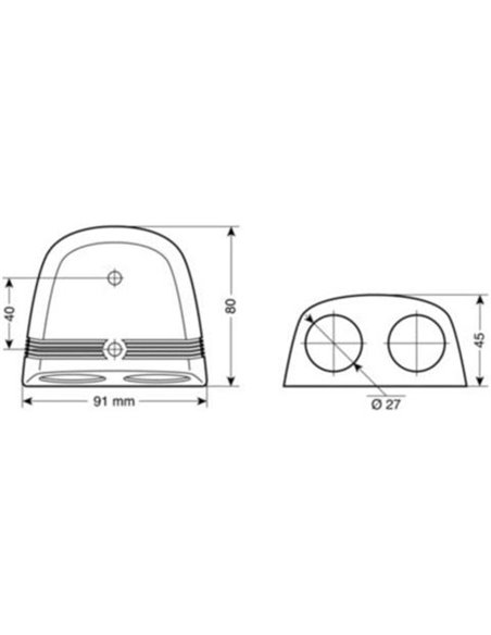 Dvojno držalo vtičnice