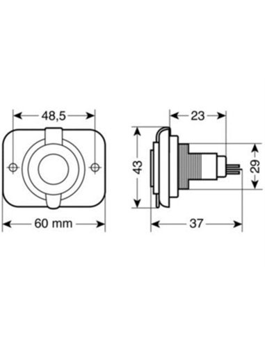 Vgradna vtičnica 12V DIN