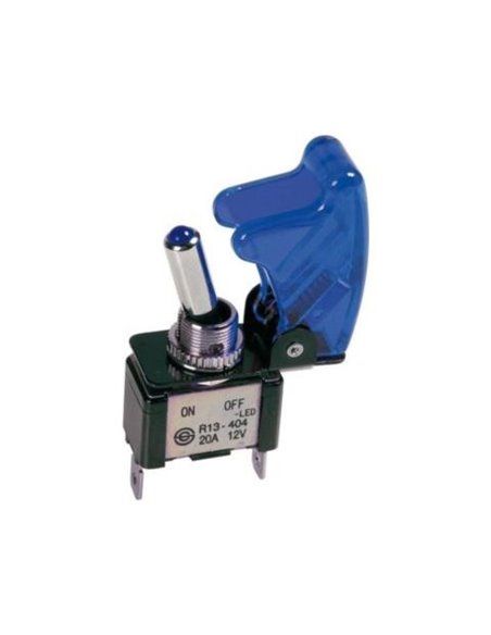 Stikalo z varovalom in LED modro