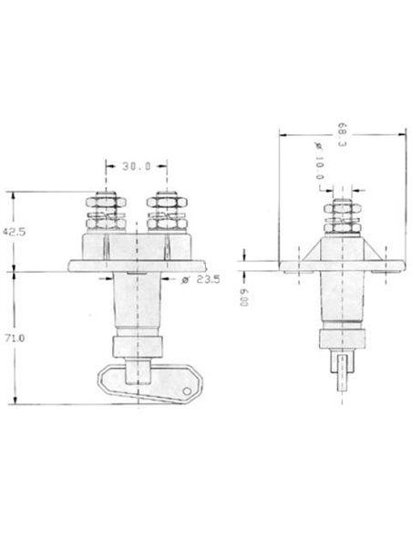 Odklop akumulatorja 250A