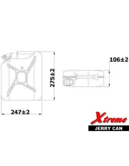 Kovinska kanta za gorivo 5L
