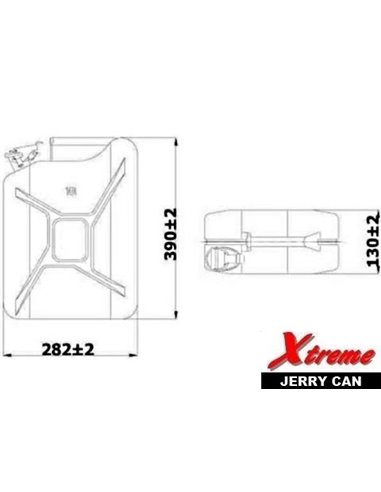 Kovinska kanta za gorivo 10L