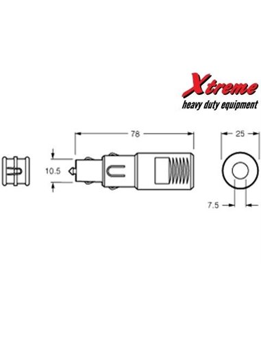 Vtikač standard in DIN 12/24V