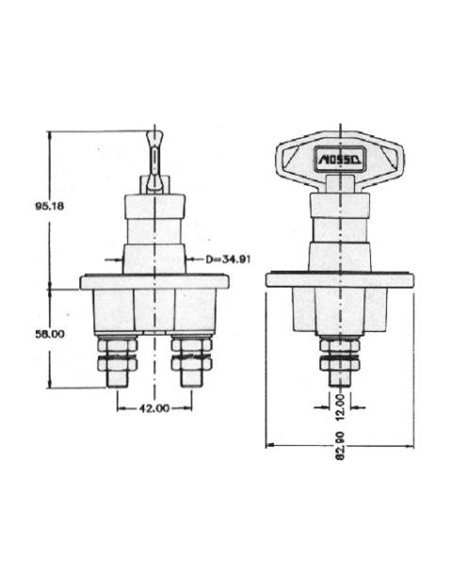 Odklop akumulatorja 600A
