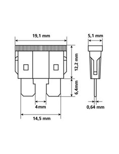 Varovalka standard 10A v LED indikatorjem 2
