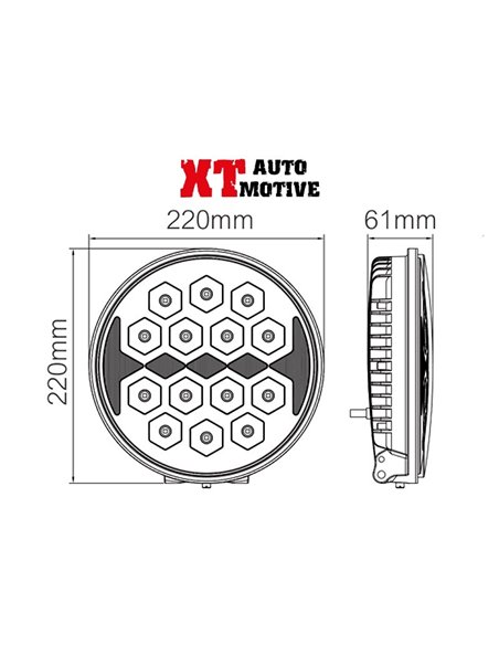 Power LED XT – 7480lm - 103+2W "BAT-LED"