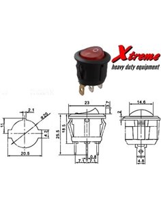 Okroglo stikalo NEON 12V 2