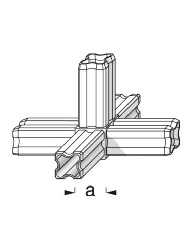 Vezni element 90° 5 profilni