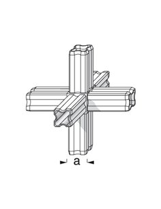 Vezni element 90° 6 profilni 2