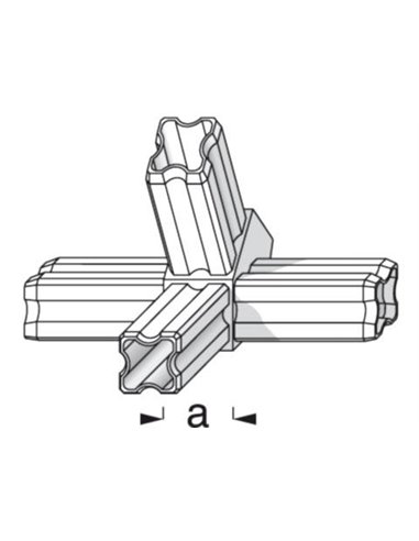 Vezni element  45° 4 profilni
