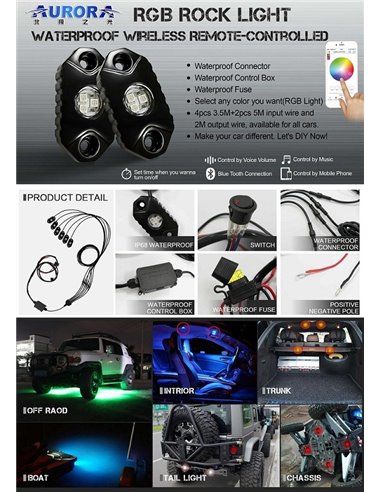 Rock Light KIT RGB