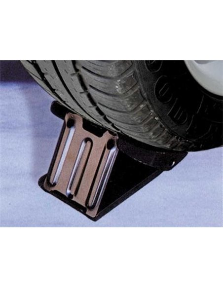 Kovinska zložljiva kolesna zagozda