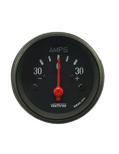 Ampermeter črn Ø 52