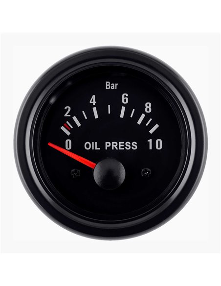 Prikazovalnik tlaka olja črn Ø 52