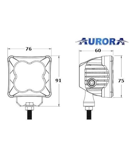 Luč LED Aurora N2 2200lm – 60°