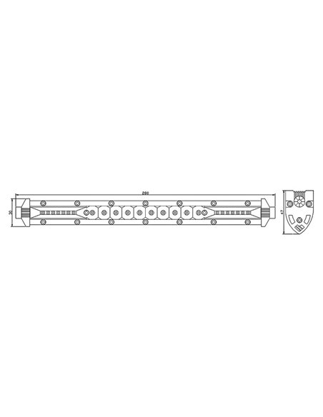 Power LED XT 36W 1600lm Slim