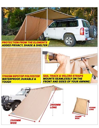 Vetrna zaščita 2.5m