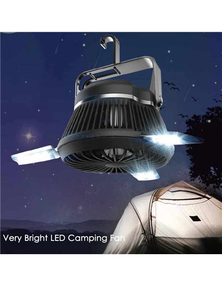 Solarna LED luč z ventilatorjem