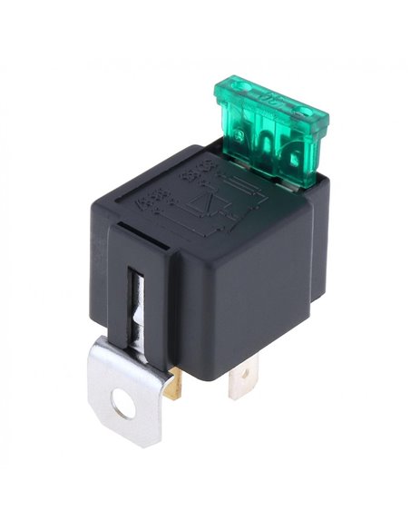 Rele 12V-30A 4pin z varovalko