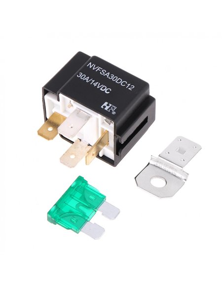 Rele 12V-30A 4pin z varovalko