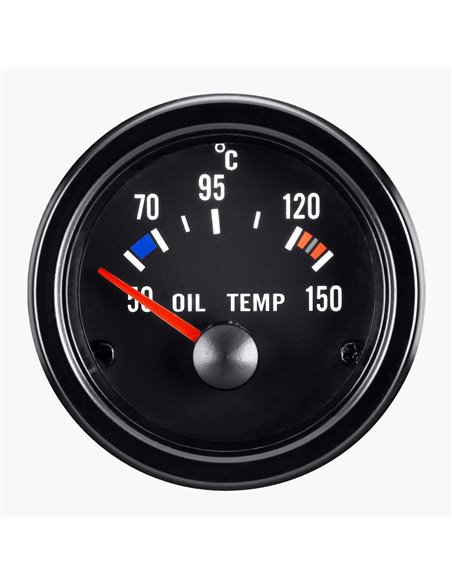Prikazovalnik temperature olja črn Ø 52