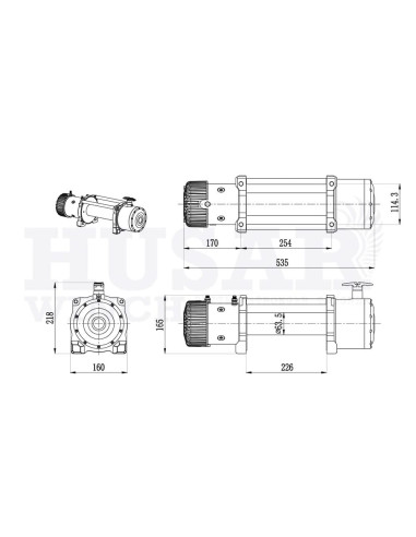 Vitel Husar Winch BST 10000LBS Synthetic