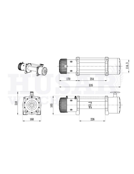 Vitel Husar Winch BST 10000LBS Synthetic