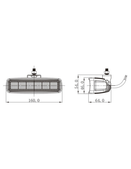 Daljinka LED 160x46x64mm 30W