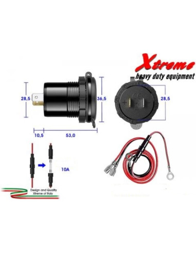 Vgradna vtičnica 2xUSB PD + 1xUSB QC