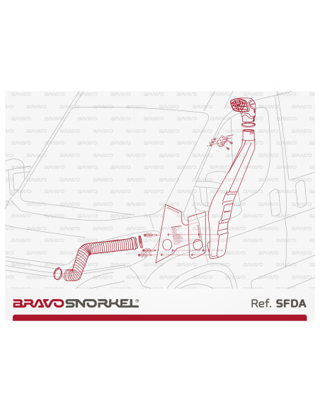 BRAVO SNORKEL FIAT DUCATO / CITROËN JUMPER / PEUGEOT BOXER (2006 - )
