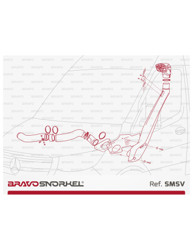BRAVO SNORKEL MERCEDES SPRINTER W907 / 910...