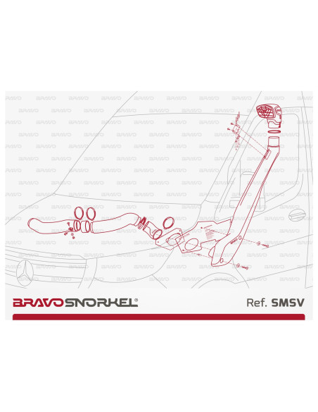 BRAVO SNORKEL MERCEDES SPRINTER W907 / 910 (2018 - )