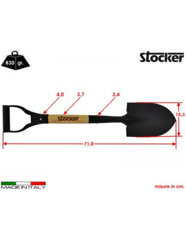 Večnamenska lopata Stocker