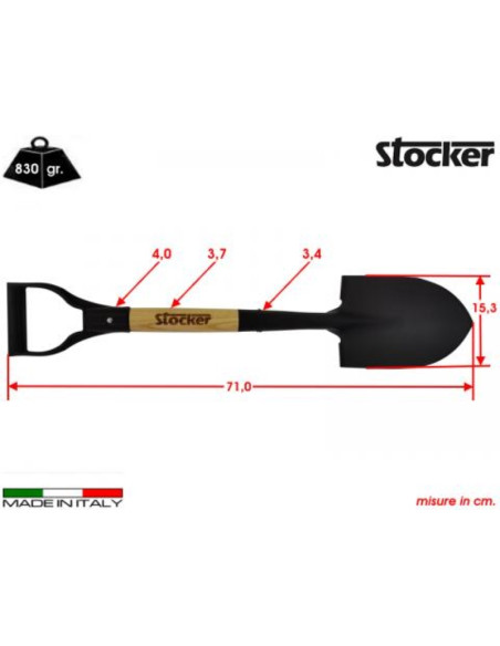 Večnamenska lopata Stocker