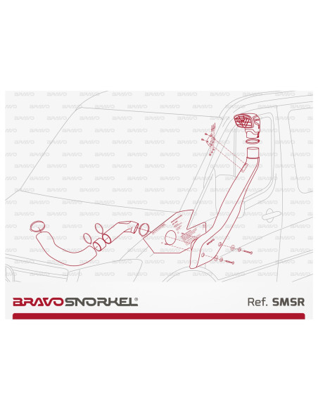 BRAVO SNORKEL MERCEDES SPRINTER W906 / VOLKSWAGEN CRAFTER (2006 - 2018)