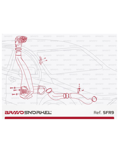 BRAVO SNORKEL FORD RANGER PX (2011 - 2022)