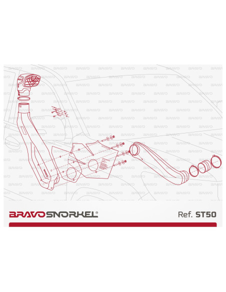 BRAVO SNORKEL TOYOTA LAND CRUISER 150 SERIES PRADO (2009 - )