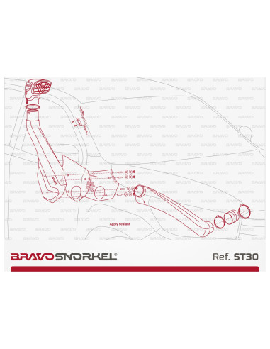 BRAVO SNORKEL TOYOTA HILUX 126 SERIES REVO...