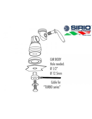 Antena CB Sirio Mini Turbo L