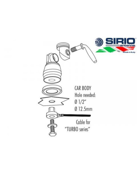 Antena CB Sirio Mini Turbo L