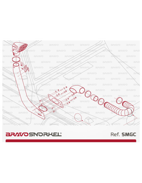 BRAVO SNORKEL MERCEDES G CLASS W460 / 461 / 463 (1979 -2018)