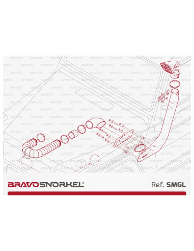 BRAVO SNORKEL MERCEDES G CLASS L W460 / 461 /...