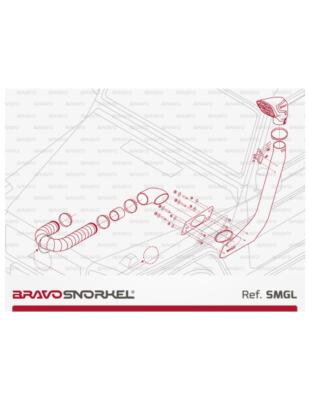 BRAVO SNORKEL MERCEDES G CLASS L W460 / 461 / 463 (1979 -2018)