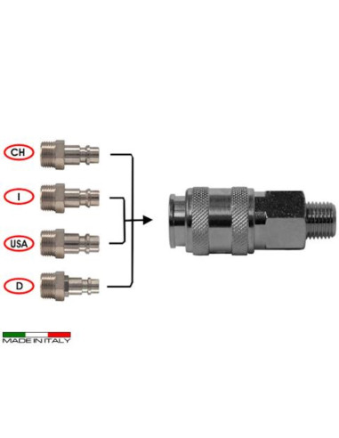 Hitri vtikač navoj M 1/4