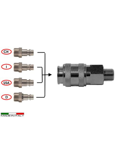 Hitri vtikač navoj M 1/4