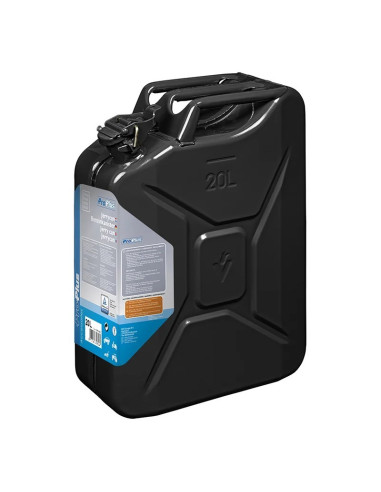 Kovinska kanta za gorivo 20L črna