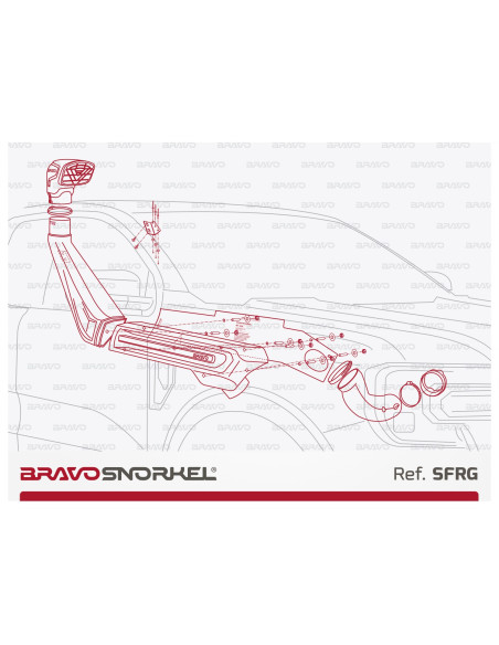 BRAVO SNORKEL FORD RANGER PX (2023 - )