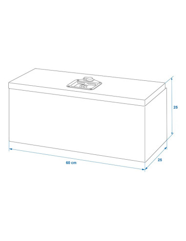 Zaboj Alu Box 600x250x250mm