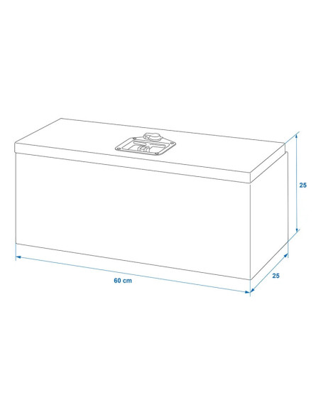 Zaboj Alu Box 600x250x250mm